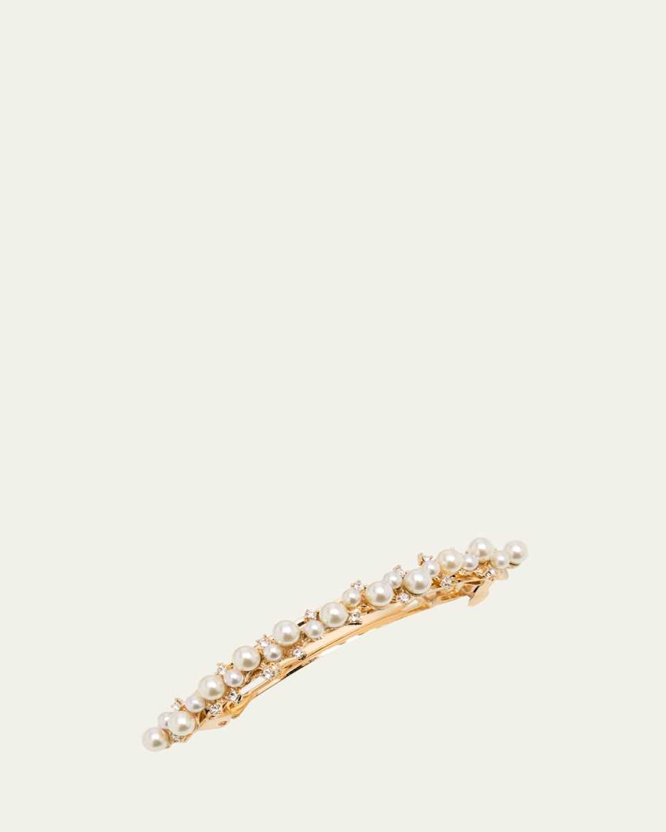 Pearl & Crystal Barrette
